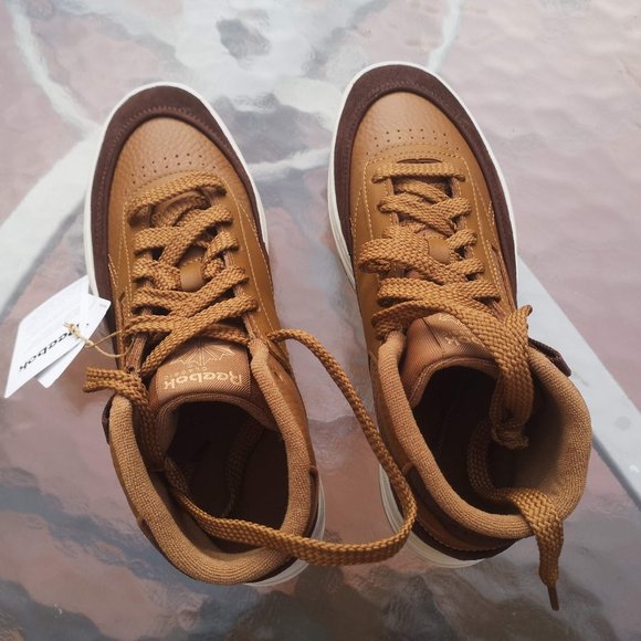 Reebok Women's Club C Geo Mid Brown - New & Unworn, With Tags, In Box - Picture 3 of 6